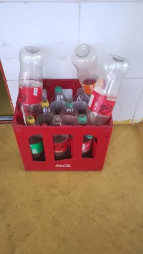 Engradado de garrafas descartável 