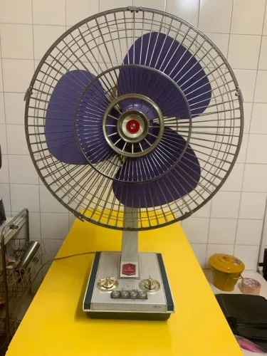 Raro Ventilador Mitsubishi Sport 16X D16-X4 Japonês Anos 70 Retrô Vintage