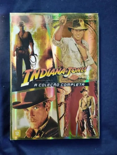 BOX DVD INDIANA JONES COLEÇÃO FILMES ORIGINAL