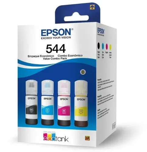 Kit 04 Tintas Originais L3250 L3210 T544 L3150 - Kit 04 Cores - Original