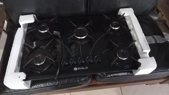 fogão Cooktop 5 bocas braslar