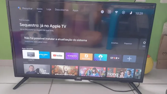 Tv smart 32 polegadas JVC com Android semi nova