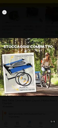 Carretinha bicicleta