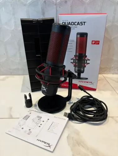 Microfone HyperX QuadCast Original USB Gamer Streaming