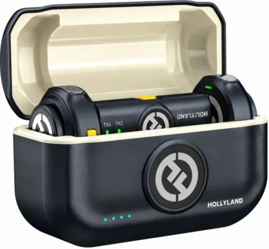 Microfone Lapela Sem Fio Hollyland Lark M2 Duo USB-C