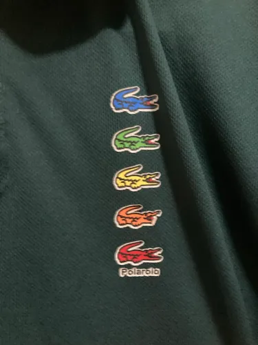 Camisa Polo Lacoste x Polaroid - Verde Escuro - (Zíper)