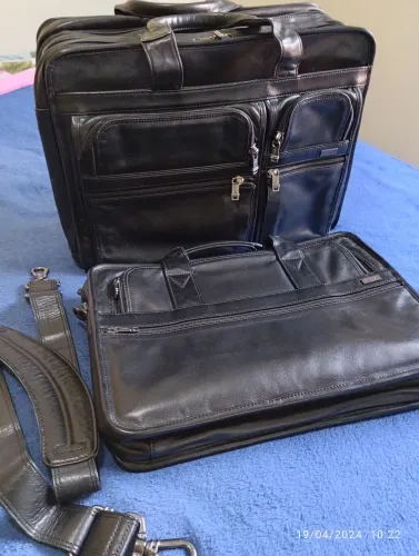 Bolsa executiva de couro legítimo Tumi
