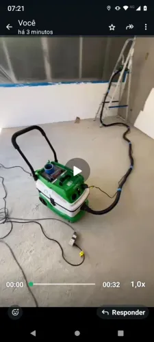Lixadeira zero pó nauber com aspirador usado apenas uma vez