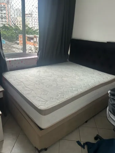 Cama Casal c/cabeceira e Colchão Inducol solft gel