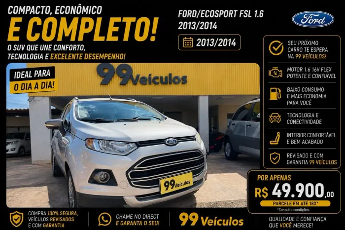 Ford Ecosport Freestyle 1.6 16V Flex 5P 2014