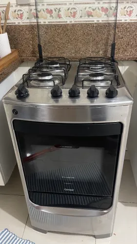 Fogão Consul 4 Bocas Inox - Acendimento Automático