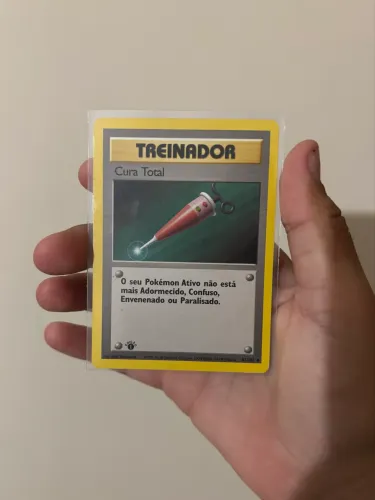 Carta Pokémon Cura Total 1ª edição (MP)
