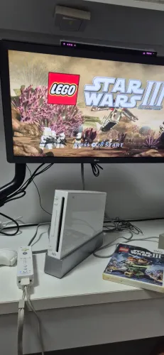 Nintendo Wii Branco Completo + LEGO Star Wars III + Caixa Original