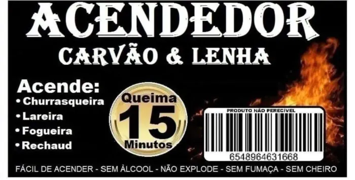 Acendedor de carvão e lenha