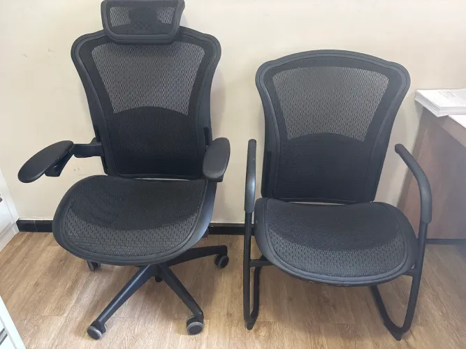 Conjunto cadeiras escritório flexform