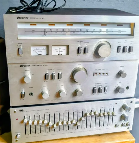 Polyvox Retrô Receiver, Rádio, Equalizador MF22 Micrologic