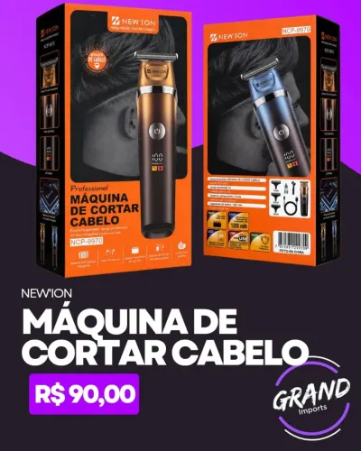 Máquina de Cortar Cabelo Newion