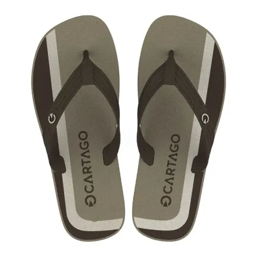 Chinelo Infantil Cartago Atlanta Conforto Macio Casual Bege/Marrom 11841BY224