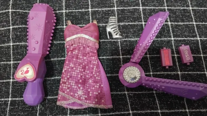 Lote de acessórios barbie glitter hair