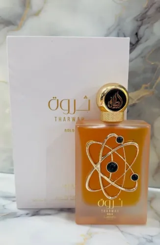 Perfume Tharwah Gold Lattafa EDP 100ml Original Importado Novo Lacrado