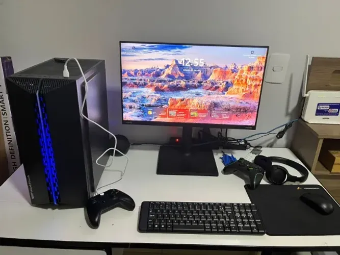 PC Gamer + Monitor Samsung Odyssey 24 - Impecável | i5 12400F | GTX 1660 Super | 32GB
