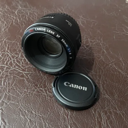 Lente Canon 50mm EF 1:1.8