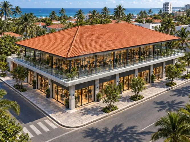Prédio comercial para alugar no Bairro Enseada em Guarujá - SP