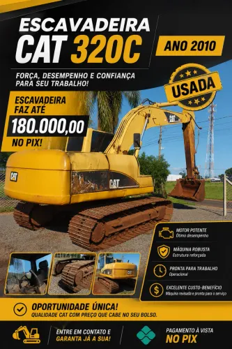 Máquina escavadeira cat 320c
