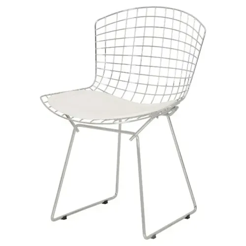 Cadeira Bertoia TokStok Almofada Branca
