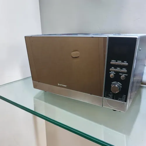 Micro-ondas inox 41 litros espelhado okm!!