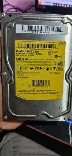 HD 2TB - Samsung -100% Saudáveis e Testados