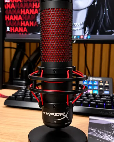 Microfone HyperX QuadCast USB Original com Suporte