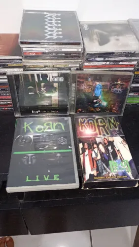 Korn cds DVD e Fita VHS