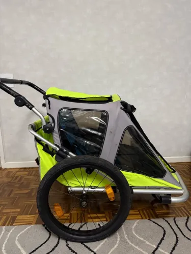 Bike Trailer Infantil - 2 Lugares - Carrinho/Reboque para Bicicleta e Caminhada