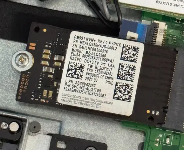 SSD Samsung PM991 NVMe 256GB M.2 2242 PCIe 3.0