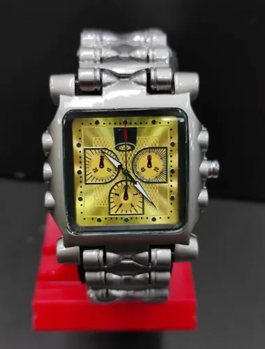 Relógio Masculino Oakley Tank Minute Machine Prateado 