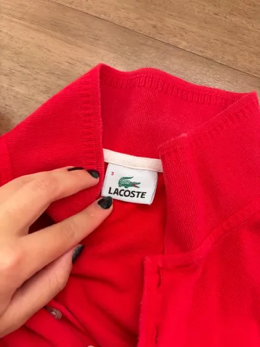 VESTIDO VERMELHO LACOSTE INFANTIL/ADOLESCENTE