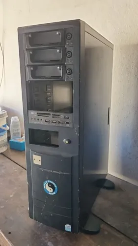 Gabinete antigo PC Full Tower 8 Baias + Gavetas HD Removivel Retro Raridade 