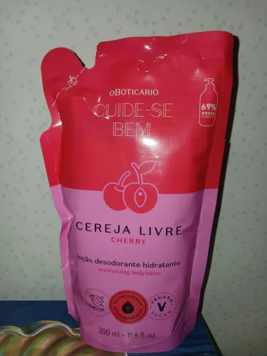 Refil Loção Hidratante - Cereja Livre - NOVO - O Boticário