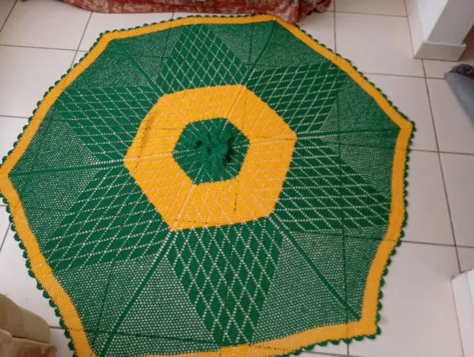 Toalha de crochê