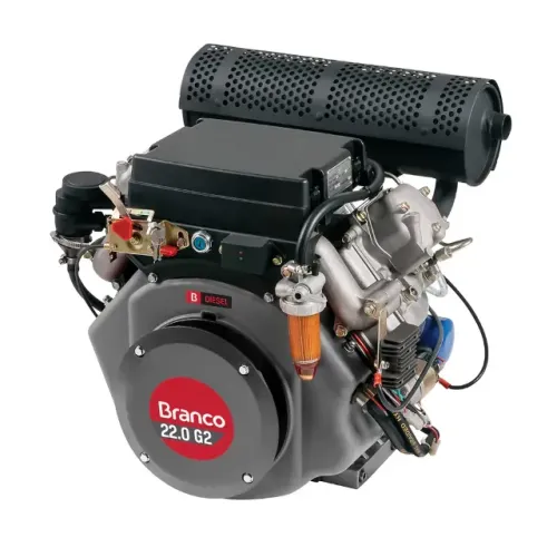Motor à Diesel BD-22.0 870CC 22,0cv com Partida Elétrica - BRANCO