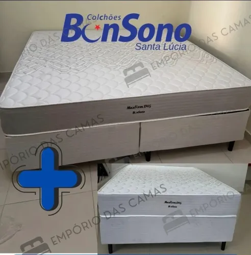 Cama ortopédica casal R$ 1.345 ou queen 1.729,00 densidade d65 bonsono base e colchão