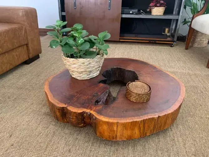 Mesa de centro rustica 