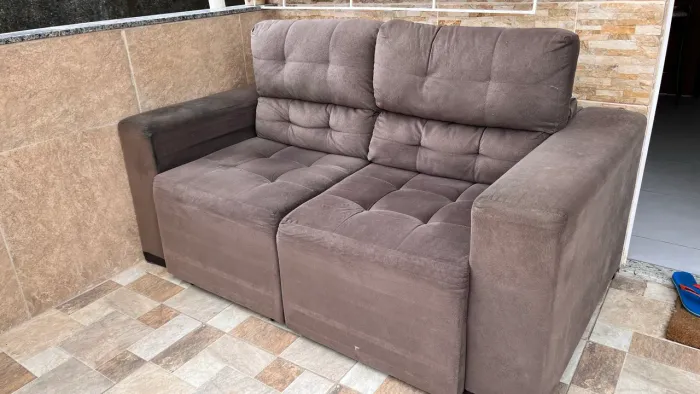 sofa retratil e reclinavel 2 lugares