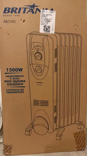 Aquecedor elétrico portátil novo