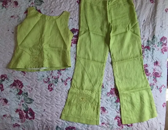 Conjunto em linho infantil