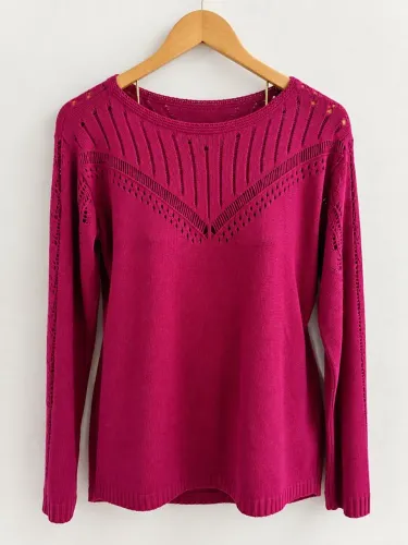 Blusa feminina tricô
