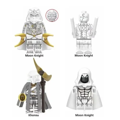 O Cavaleiro da Lua Minifigure 2022 Mark specter série Khonsu Layla Moon Knight Miniaturas