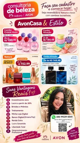 Consultoria de beleza natura e Avon