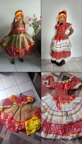 VESTIDO MATUTA INFANTIL - LEVE 2 POR 80,00